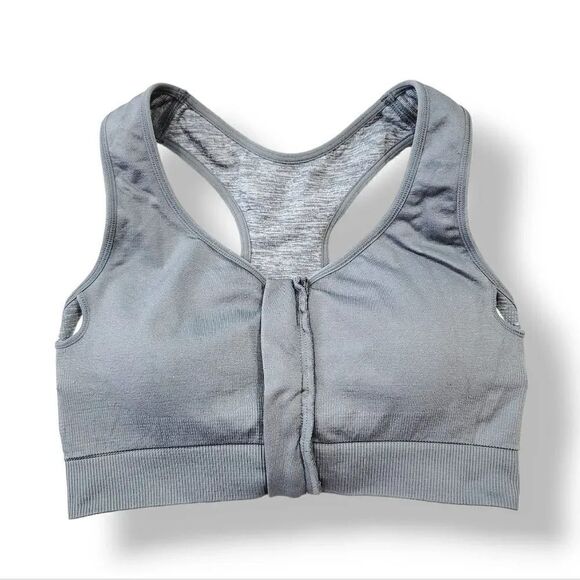 NEW Avia Activewear Women's Medium Support Sports Bra in Heathered Gray Size Med - Picture 4 of 11